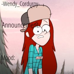 Wendy Announcement Temp Meme Template