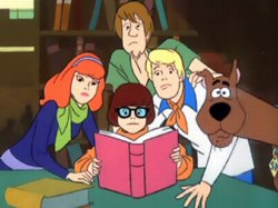 SCOOBY GANG AND BOOK Meme Template