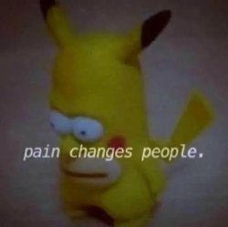 pain changes people Meme Template