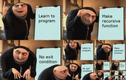 Grus Recursive Plan Meme Template