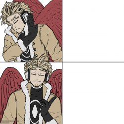 Drake but Hawks Meme Template