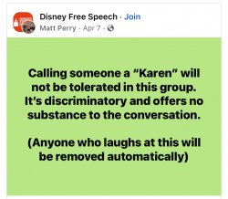 Karen accusations will not be tolerated Meme Template