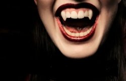 Vampire Female Teeth Meme Template