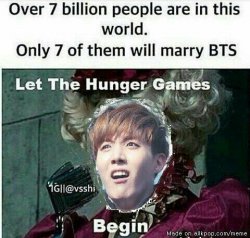 7 will marry BTS Meme Template