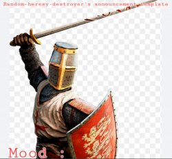 Random-heresy-destroyer's announcement temp Meme Template