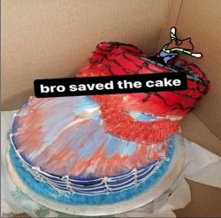 nugget saved the cake Meme Template