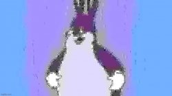 Glitched big chungus Meme Template