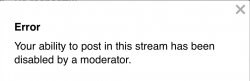 Your ability to post in this stream Meme Template