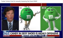 TuckerCarlson M&M Meme Template