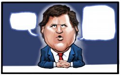 TUCKER CARLSON CARICATURE Meme Template