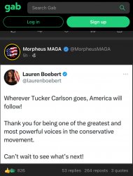 Tucker Carlson Gab hot takes Meme Template
