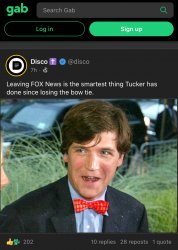 Tucker Carlson Gab hot takes Meme Template
