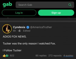 Tucker Carlson Gab hot takes Meme Template