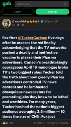Tucker Carlson Gab hot takes Meme Template