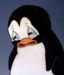 Pingüino llorando Meme Template