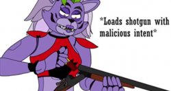 Roxy loads her shotgun with malicious intent Meme Template