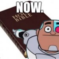 Bible cyborg Meme Template