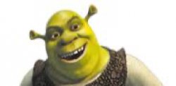 Shrek head in the corner of your meme Meme Template
