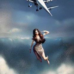 woman falling out of a plane Meme Template
