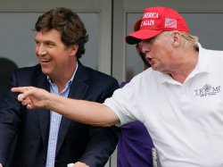 Tucker Carlson and Donald Trump Meme Template