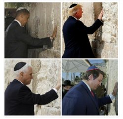 Democrats and Republicans at the Jerusalem wall Meme Template