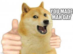 doge happy day Meme Template