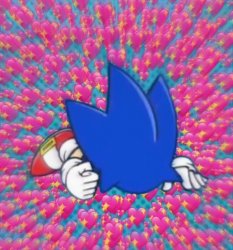 sonic punching the floor with hearts Meme Template