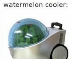 watermelon cooler: Meme Template