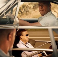 Vin Diesel Jeremy Clarkson drive passing by Meme Template