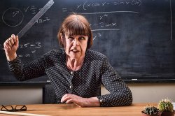 angry math teacher woman Meme Template
