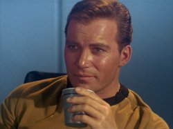 Kirk with Coffee Meme Template