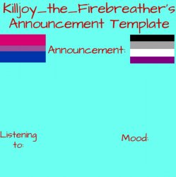 Killjoy_the_Firebreather's Announcement Temp Meme Template