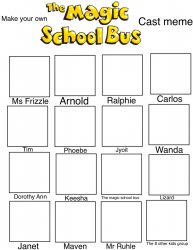 Magic School Bus Meme Template