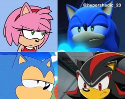 mad sonic characters Meme Template