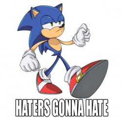 sonic haters gonna hate Meme Template