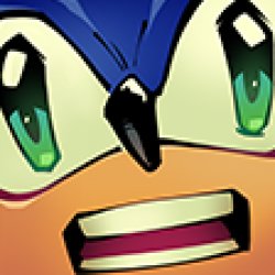 sonic close up shocked Meme Template