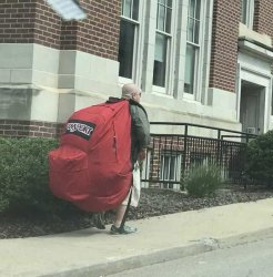 Big backpack Meme Template