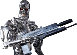 Terminator Big Freaking Gun with transparency Meme Template