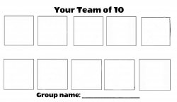 your team of 10 Meme Template