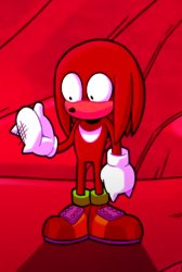 knuckles looking at his hand Meme Template
