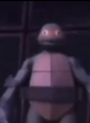 TMNT Mikey just standing there Meme Template