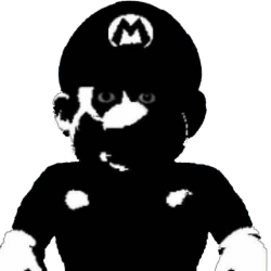 Cursed Mario Meme Template