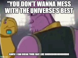 Thanos patrick Meme Template