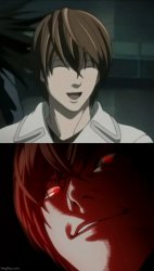 Light vs Kira Meme Template