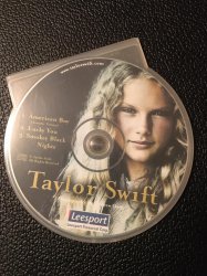 Early Taylor Swift CD Meme Template