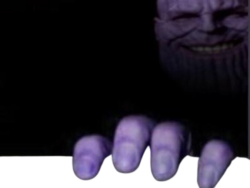 transparent top hand thanos Meme Template