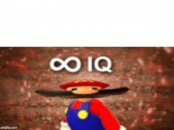 Mario Infinite IQ Meme Template