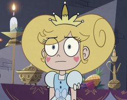 Star Butterfly with a blank stare Meme Template