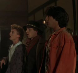 Bill & Ted & Billy The Kid Look Meme Template