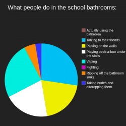 What people do in the school bathrooms Meme Template